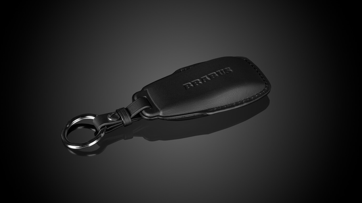 Leather key cover black 3