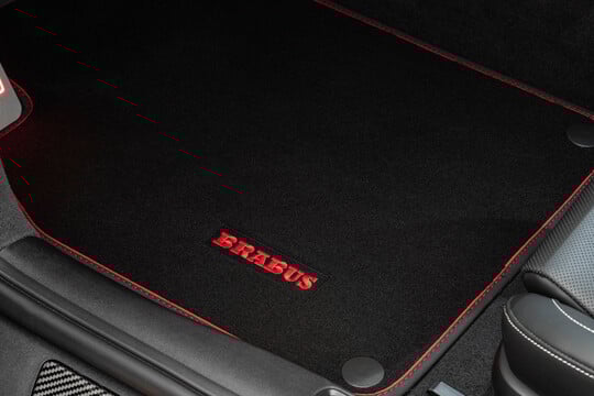 Velour floor mats black