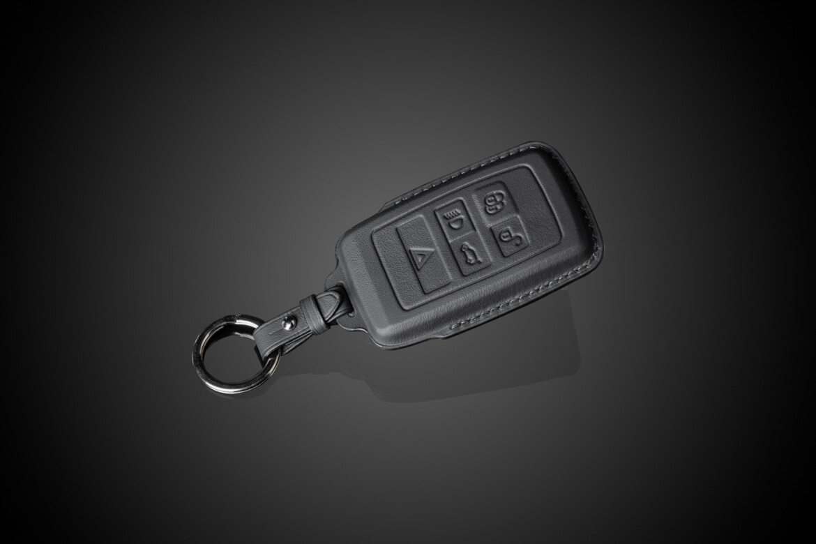Leather key cover black 0